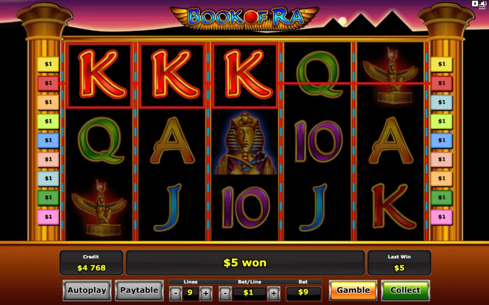 Bonus per giocare alla slot Book of Ra