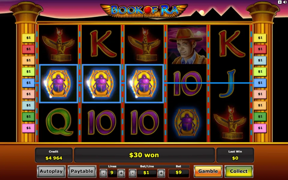 Gioca alla slot Book of Ra con soldi veri