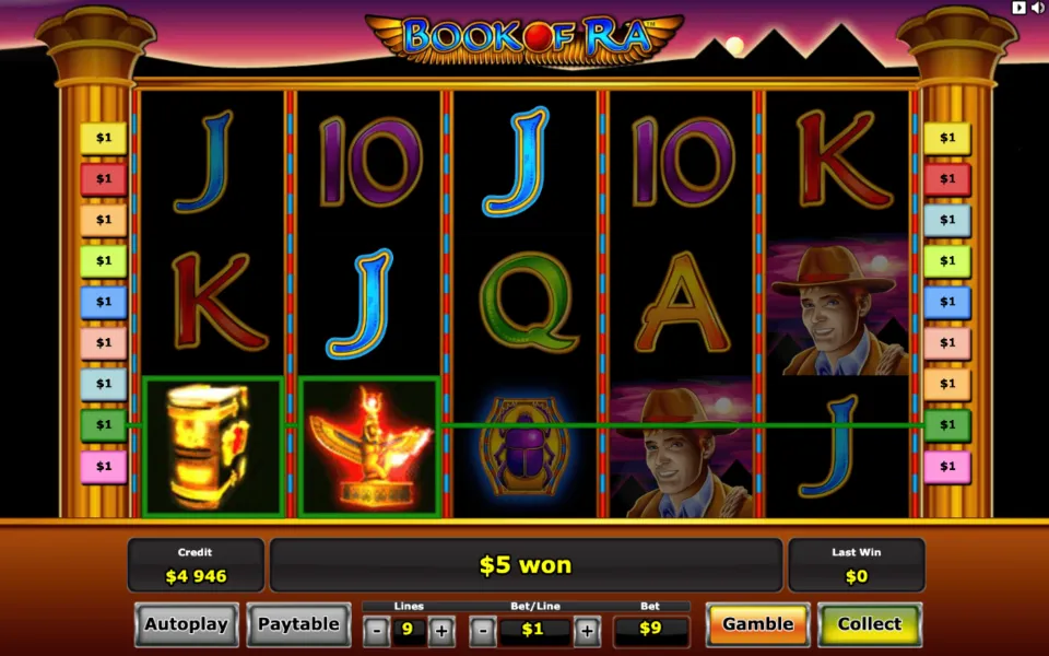 Il sito ufficiale della slot Book of Ra