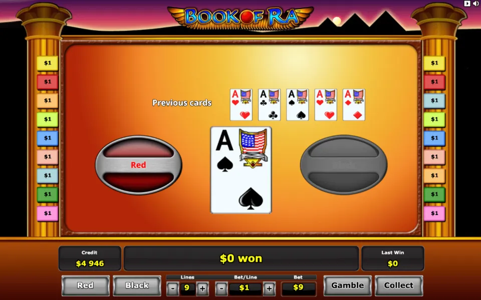 Gioca alla slot Book of Ra in un casinò