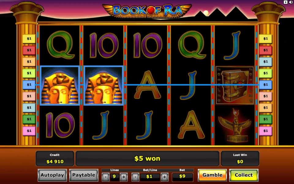 Slot Book of Ra con soldi veri