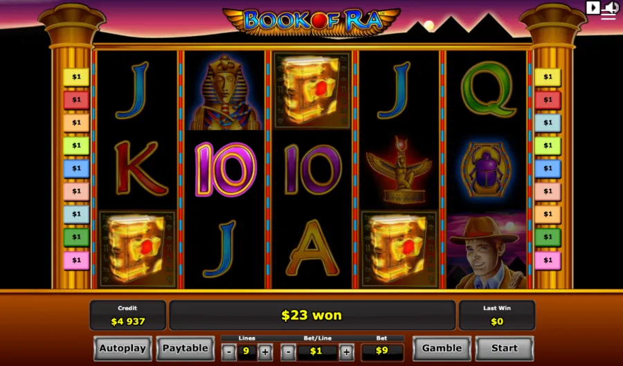 Slot machine mobile Book of Ra