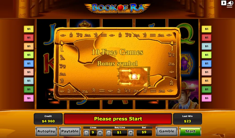 Versione mobile della slot Book of Ra